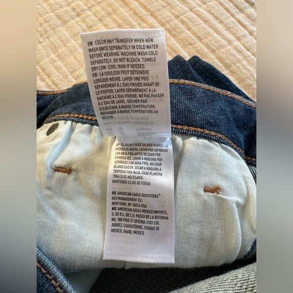 NWT - American Eagle - Stretch Kick Boot Jeans - Dark Vintage Wash - Size 12R - Picture 12 of 15